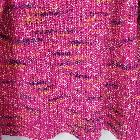 GAP Vibrant Pink Multicolor Turtleneck Sweater - Picture 3 of 11